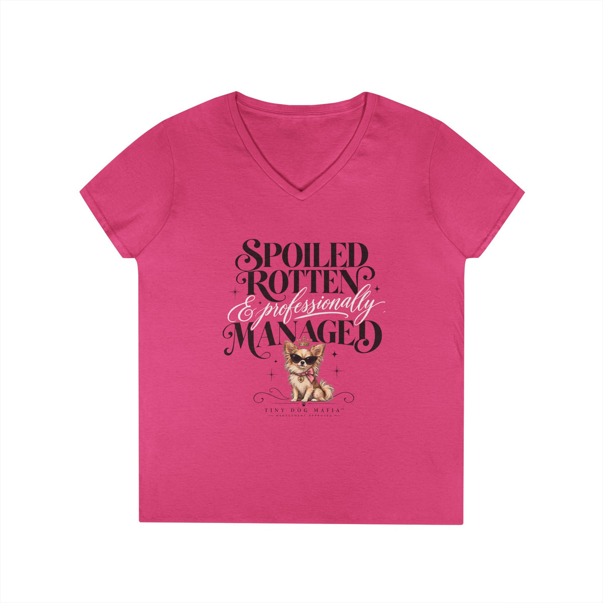 Chihuahu Long Hair Light - V-Neck Tee