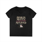 Papillon Black/White | Spoiled & Managed V-Neck