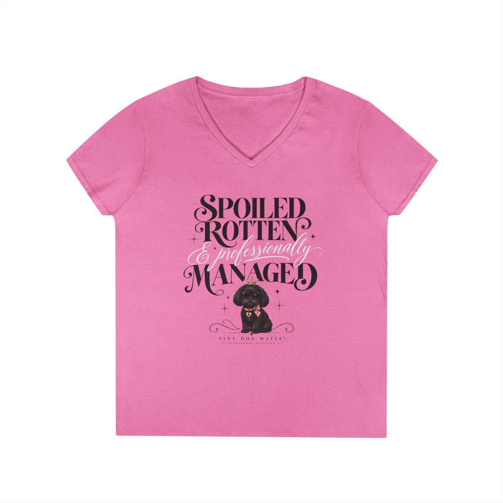 Shih Tzu Black - V-Neck Tee