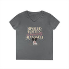 Papillon Black/White | Spoiled & Managed V-Neck