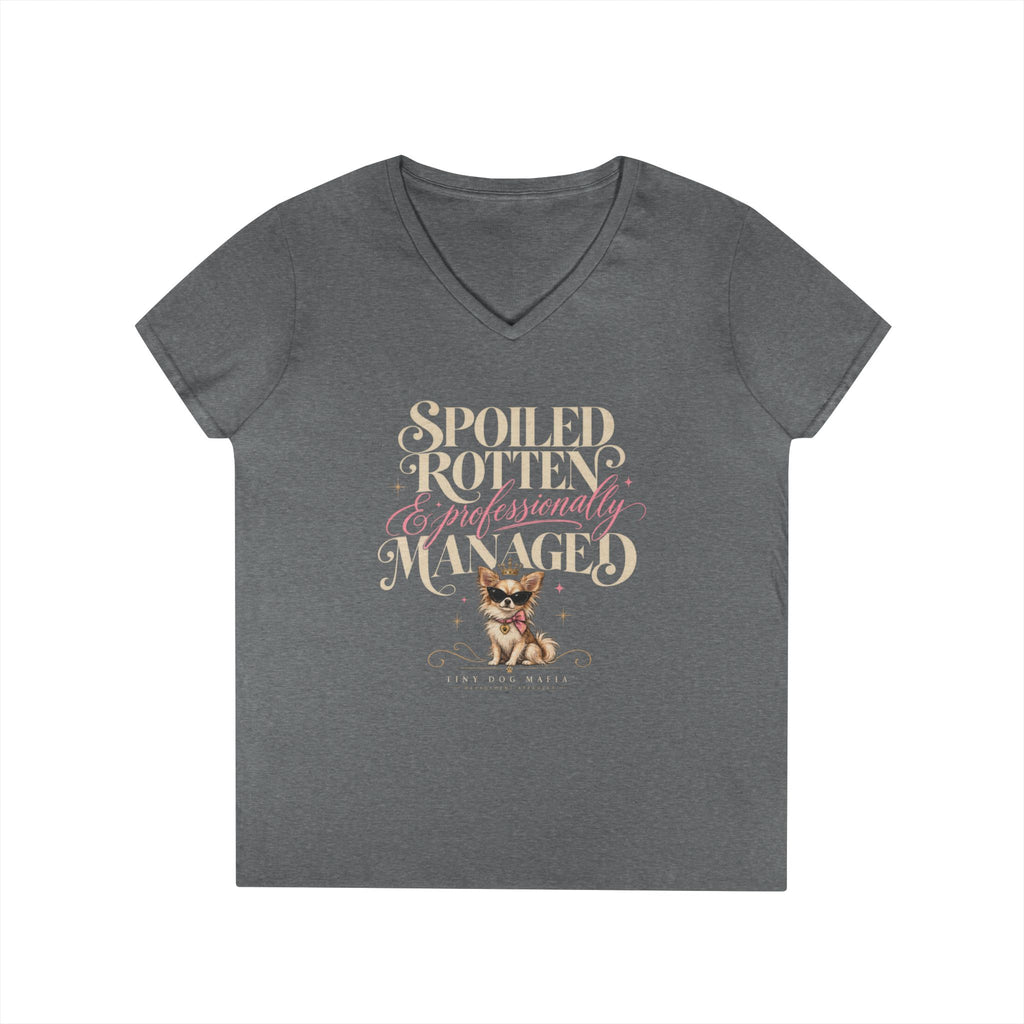 Chihuahu Long Hair Light - V-Neck Tee