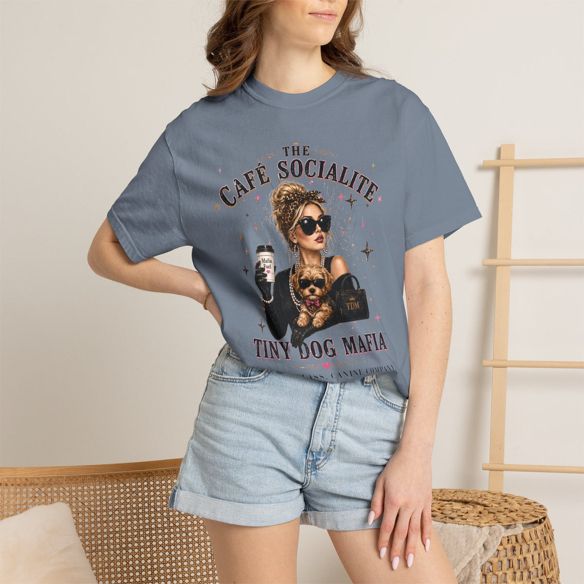 Yorkiepoo | Cafe Socialite T-Shirt