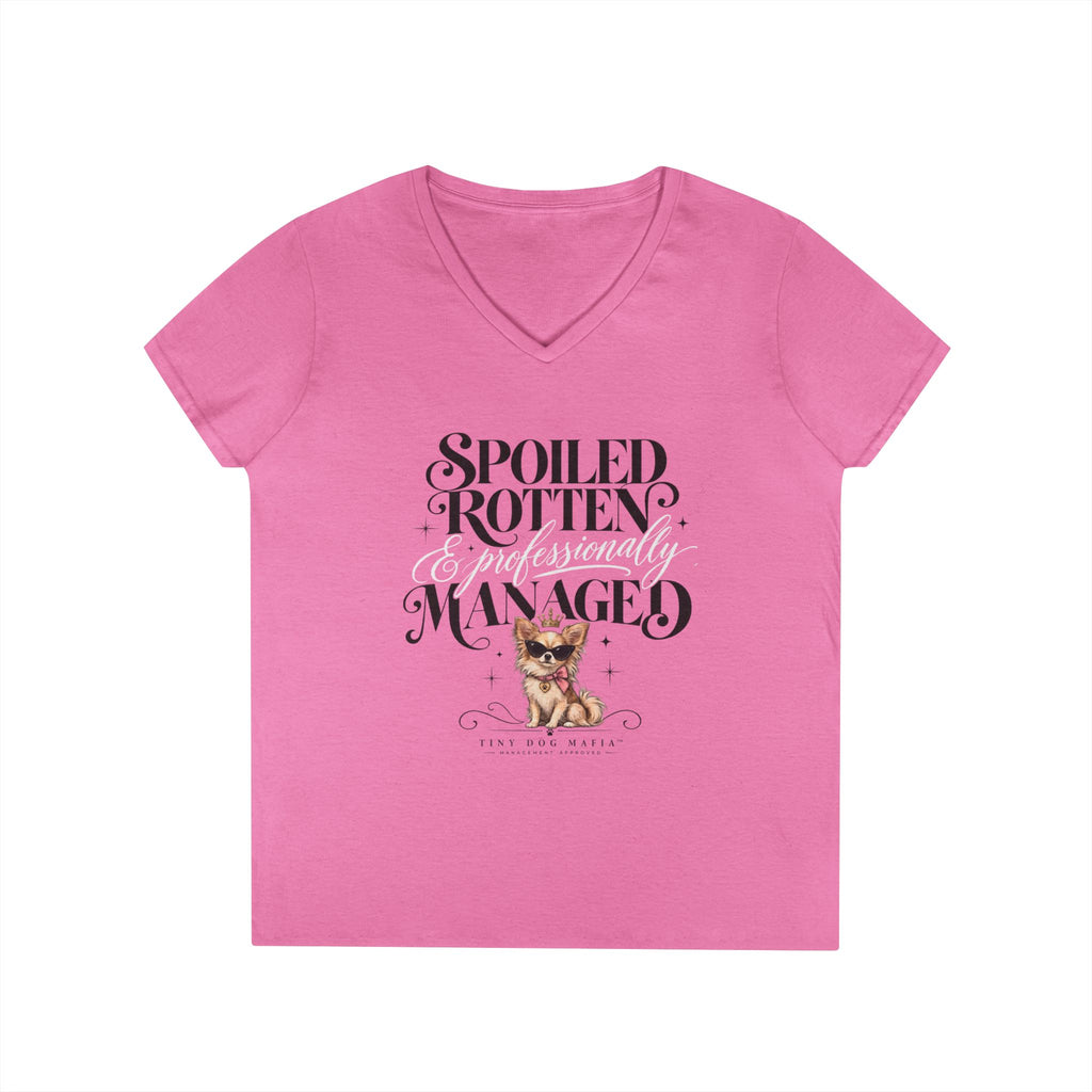 Chihuahu Long Hair Light - V-Neck Tee