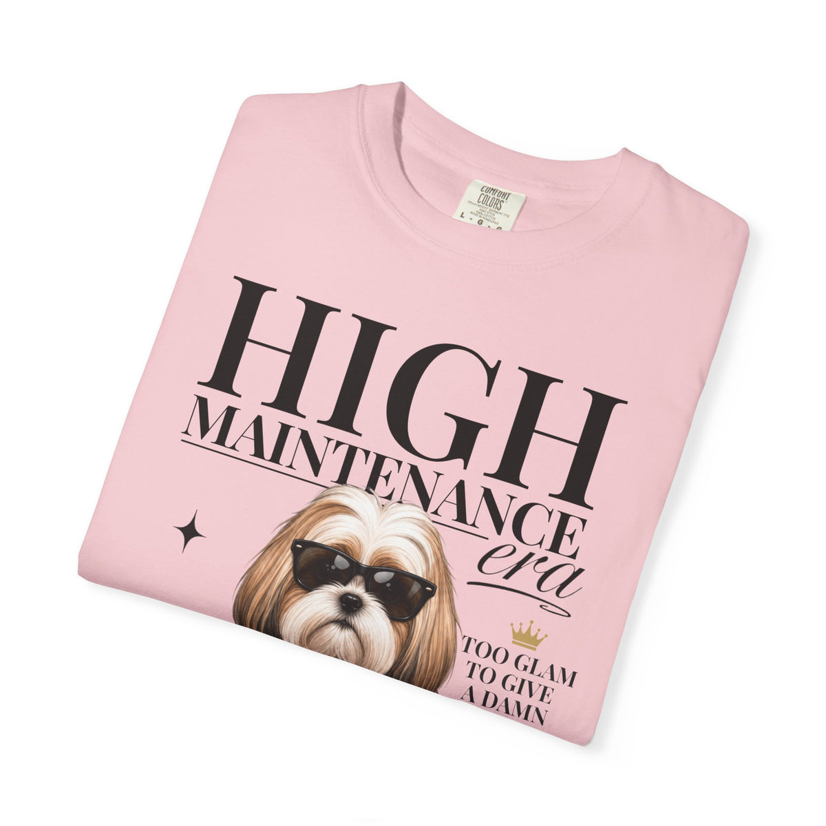 Shih Tzu Gold/White | High Maintenance Era T-Shirt