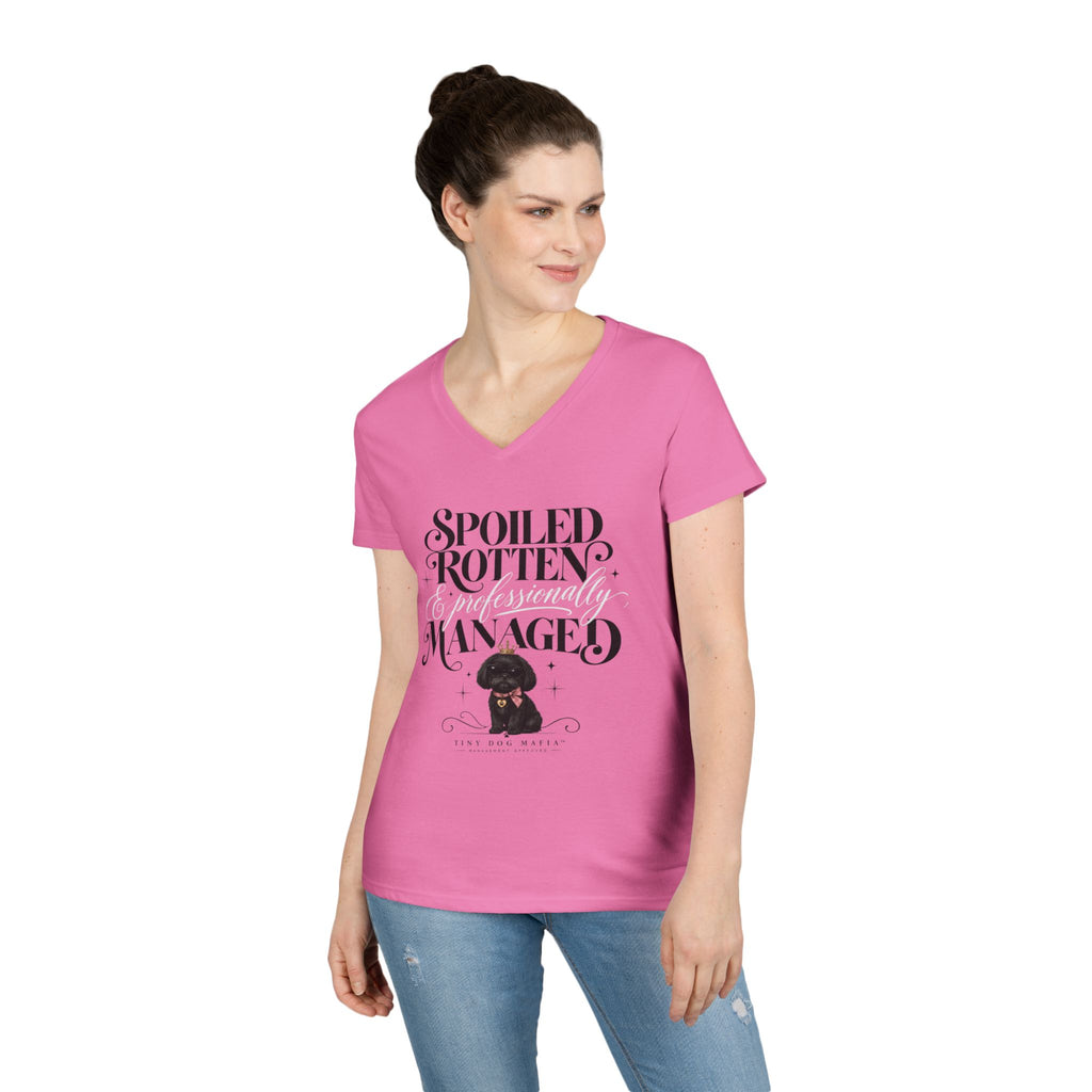 Shih Tzu Black - V-Neck Tee