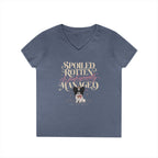 Papillon Black/White | Spoiled & Managed V-Neck