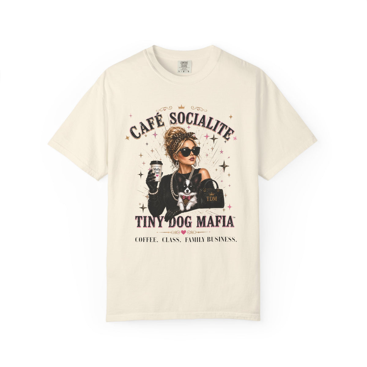 Papillon 1 - Black_White | Blondie Socialite T-Shirt