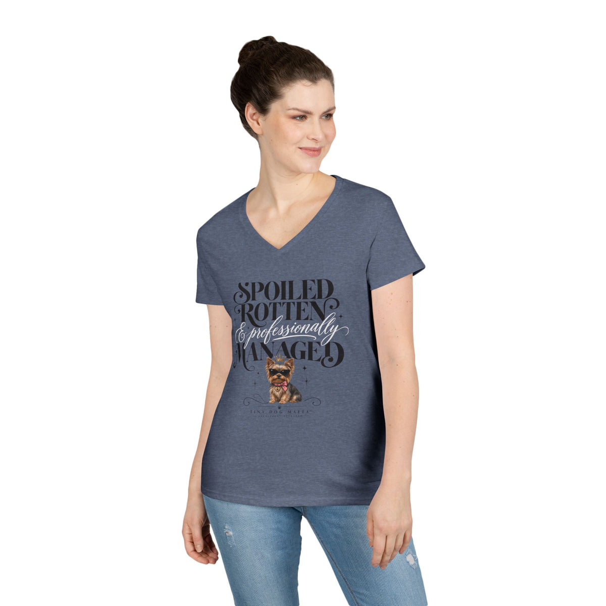 Yorkie - V-Neck Tee