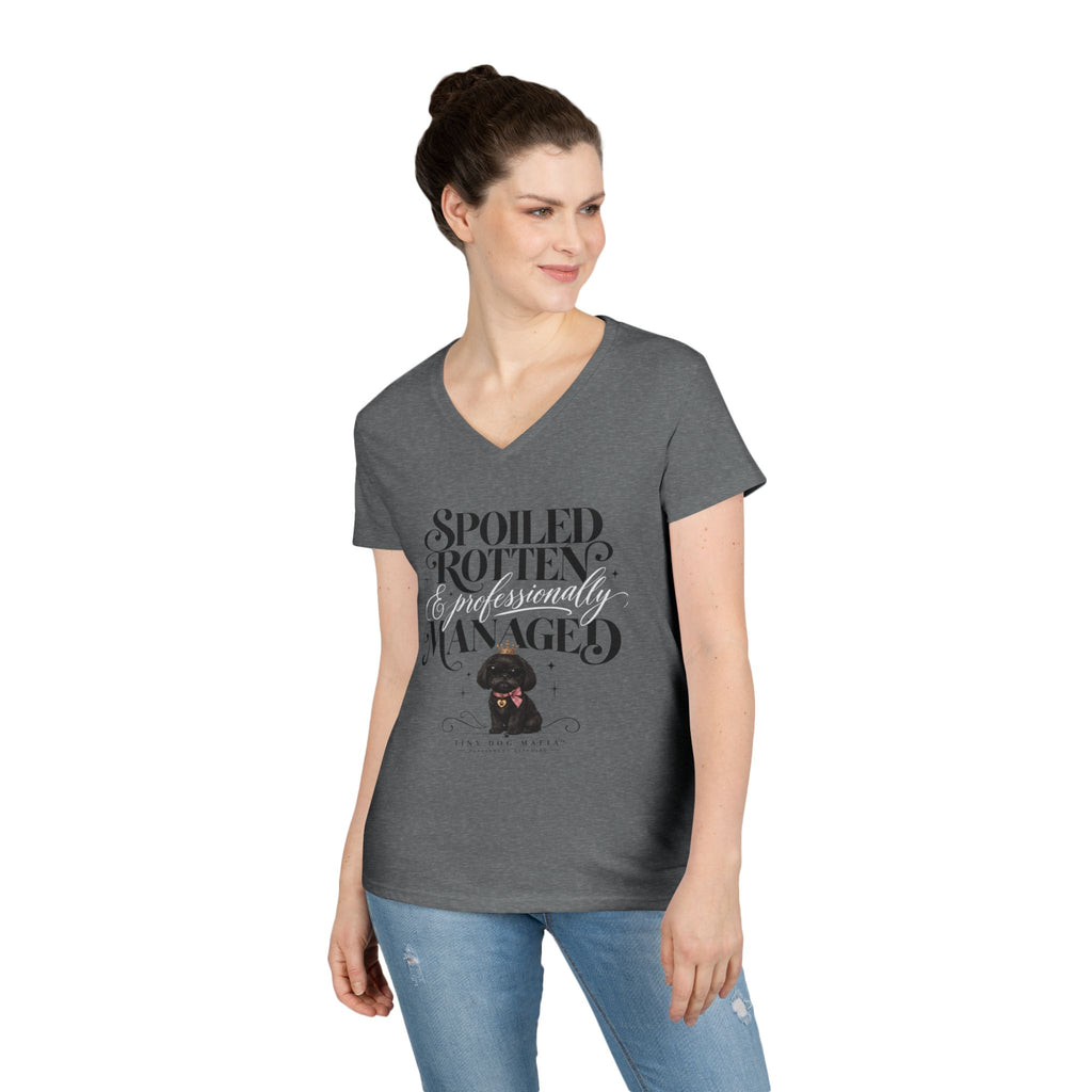 Shih Tzu Black - V-Neck Tee