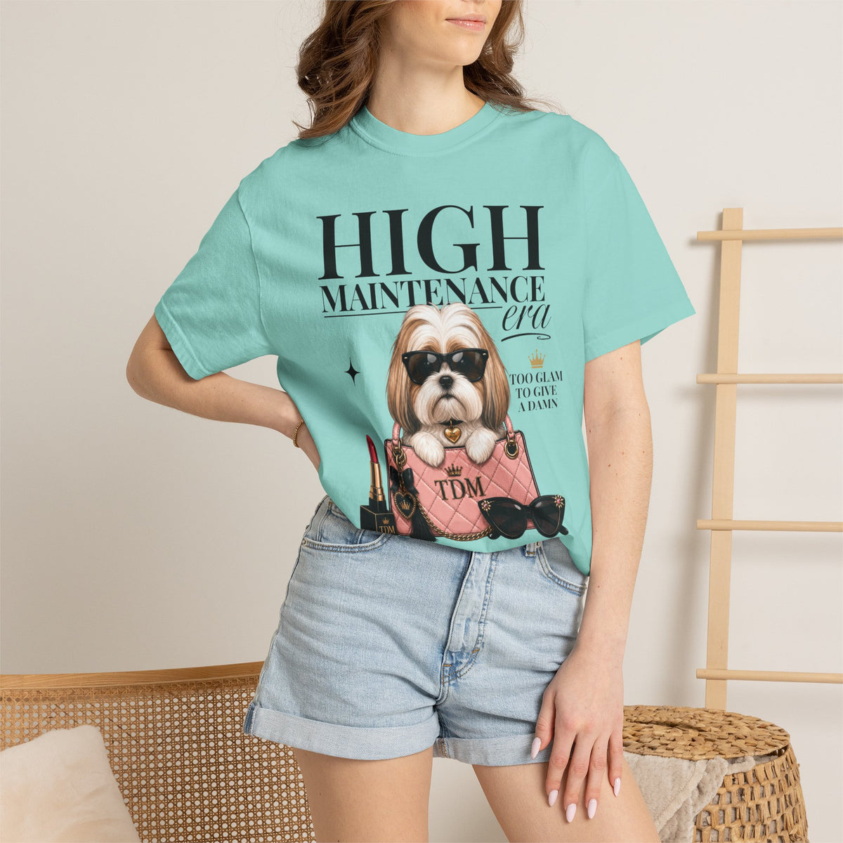 Shih Tzu Gold/White | High Maintenance Era T-Shirt