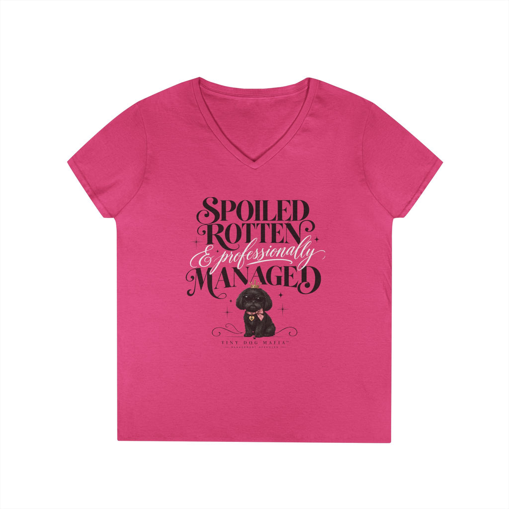 Shih Tzu Black - V-Neck Tee