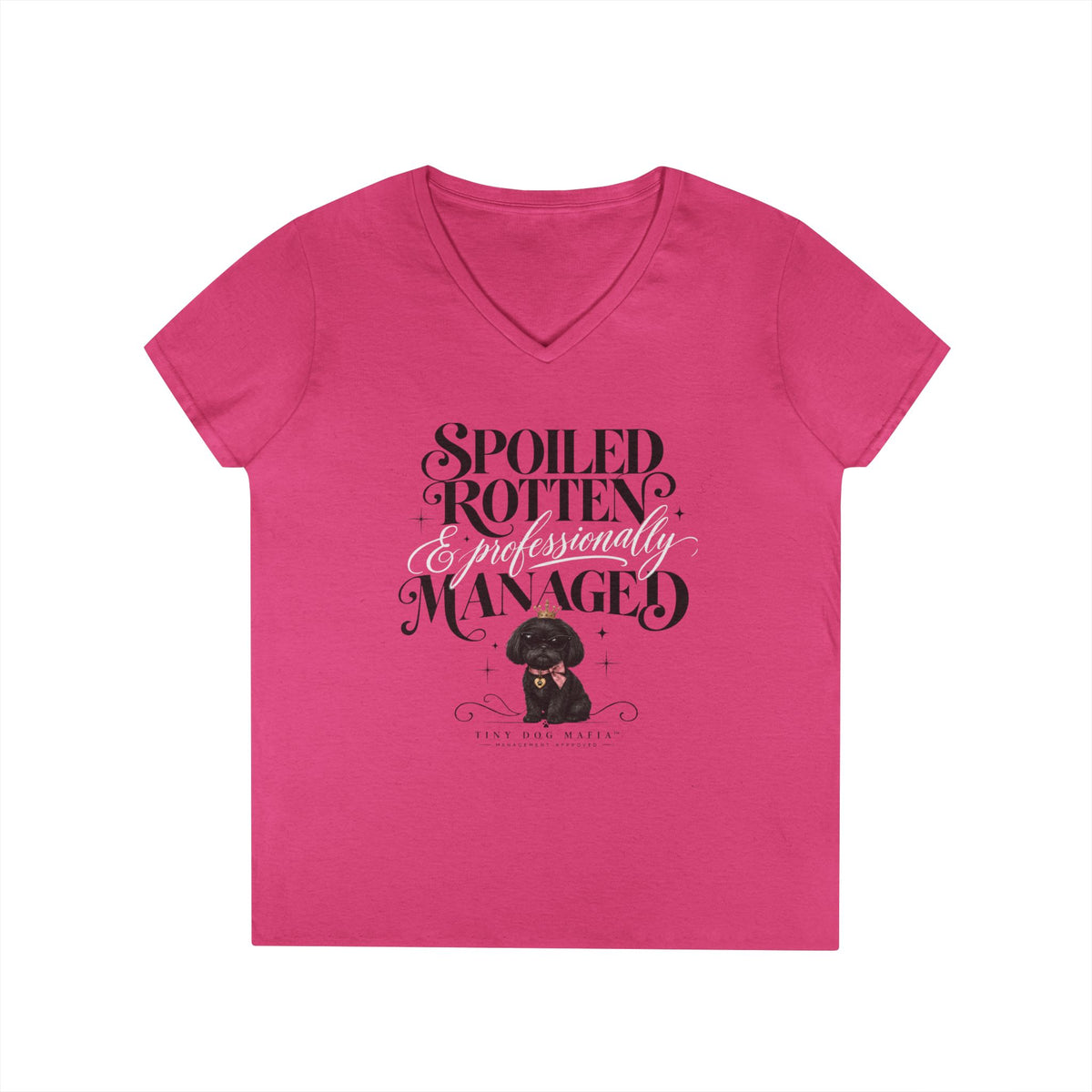 Shih Tzu Black - V-Neck Tee