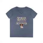 Papillon Red/White | Spoiled & Managed V-Neck