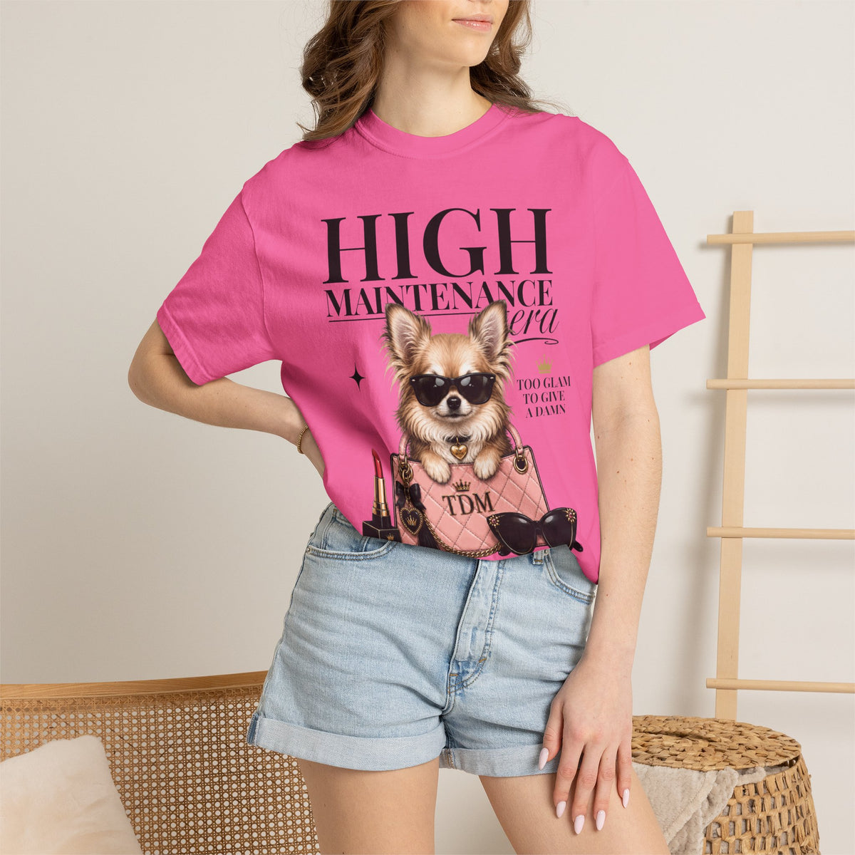 Chihuahua Long Hair | High Maintenance Era T-Shirt