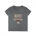 Papillon Red/White | Spoiled & Managed V-Neck