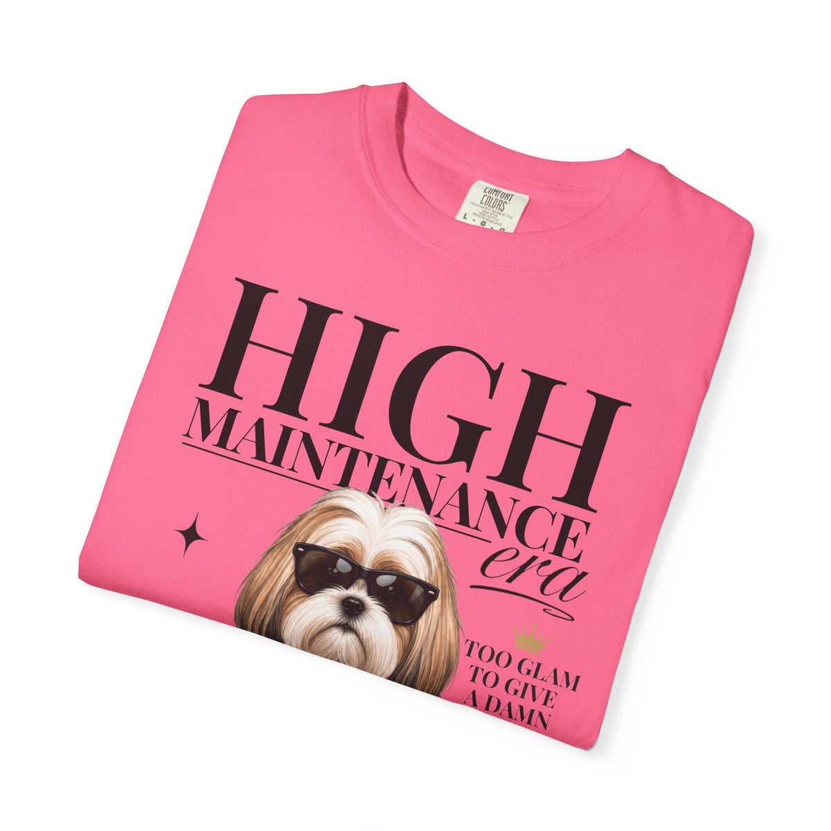 Shih Tzu Gold/White | High Maintenance Era T-Shirt