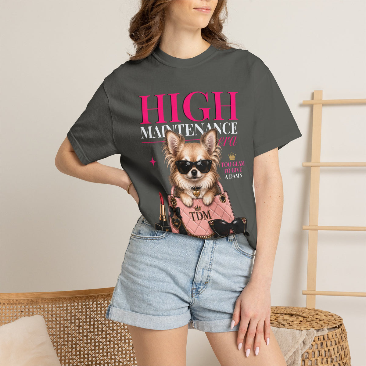 Chihuahua Long Hair | High Maintenance Era T-Shirt
