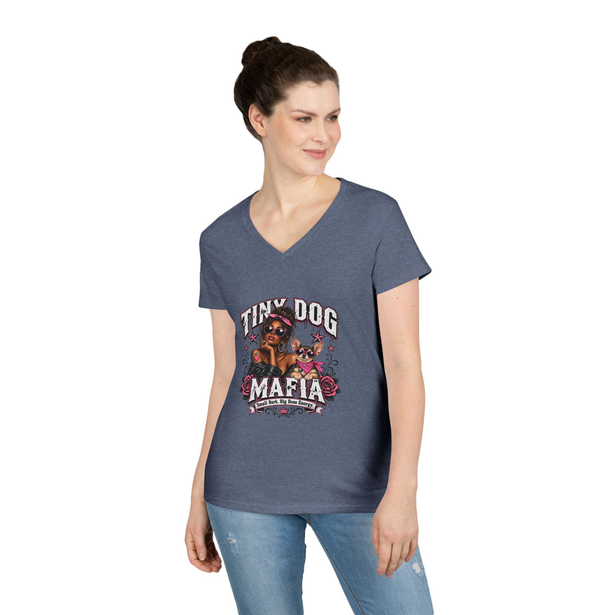 Chihuahua - Sable | Melanin Muse | Glam Boss V-Neck