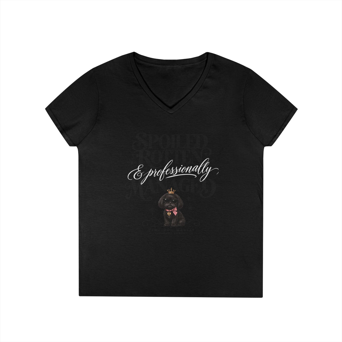 Shih Tzu Black - V-Neck Tee