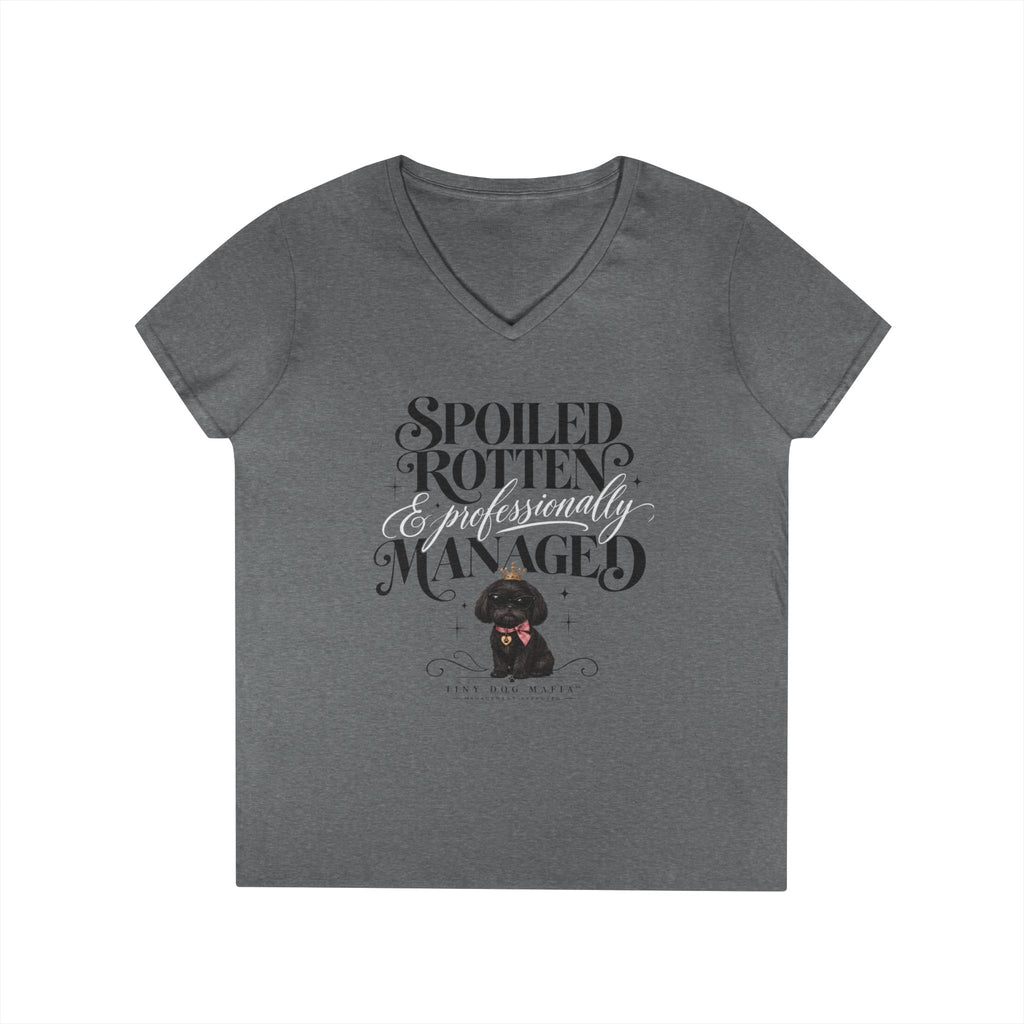 Shih Tzu Black - V-Neck Tee