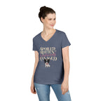 Papillon Black/White | Spoiled & Managed V-Neck