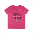 Papillon Red/White | Spoiled & Managed V-Neck