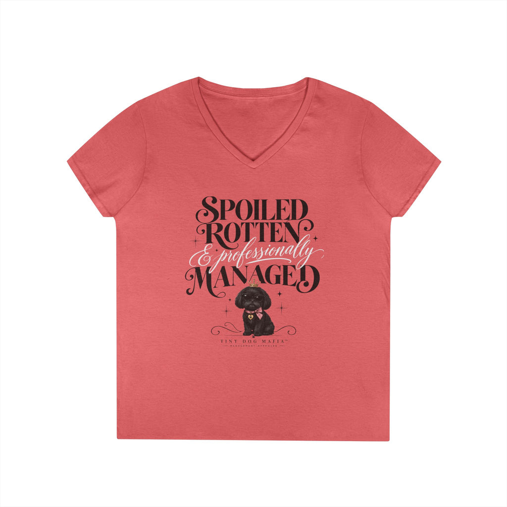 Shih Tzu Black - V-Neck Tee