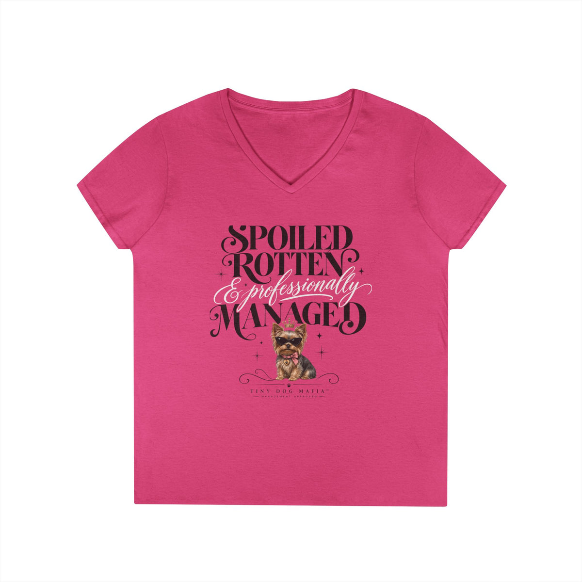 Yorkie - V-Neck Tee