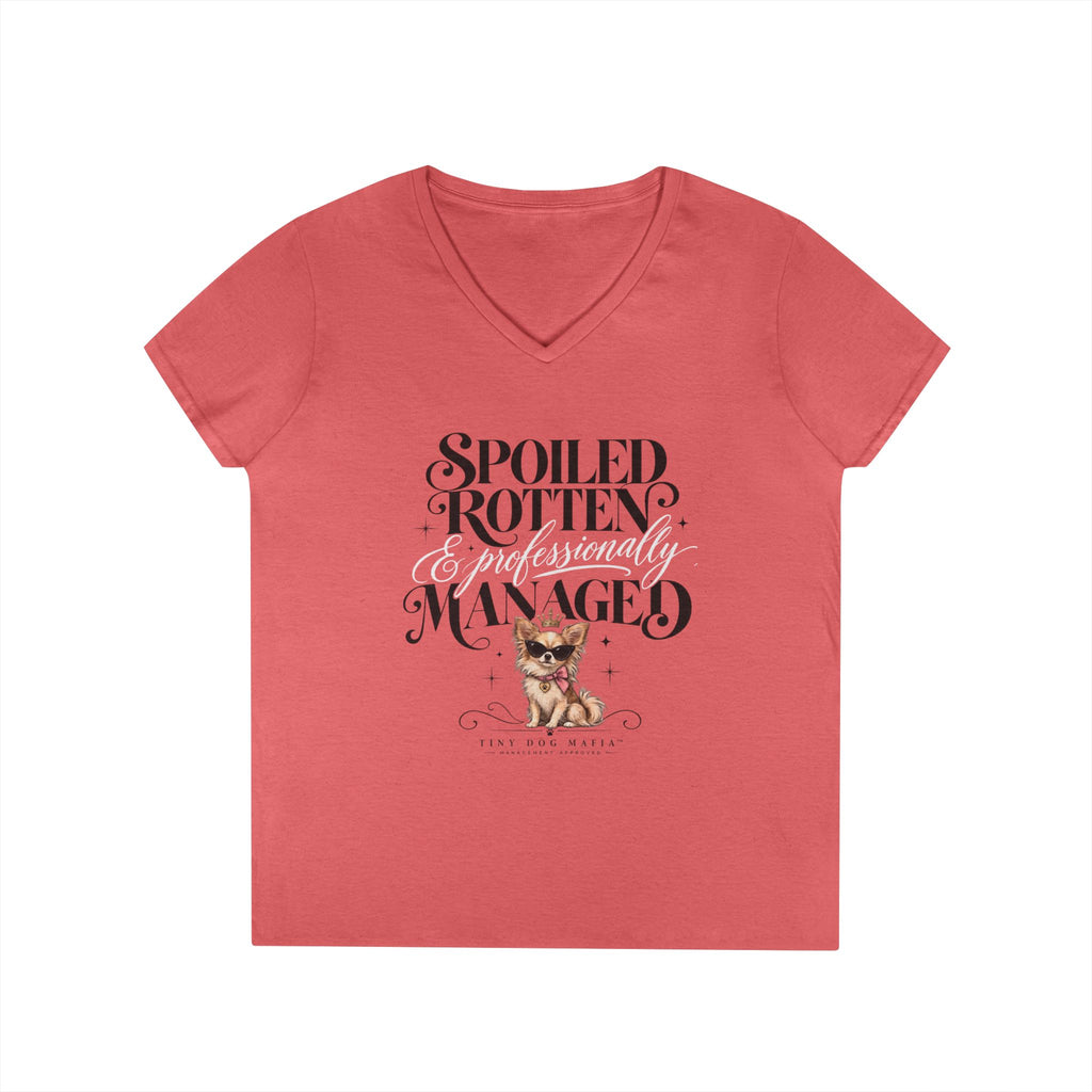 Chihuahu Long Hair Light - V-Neck Tee