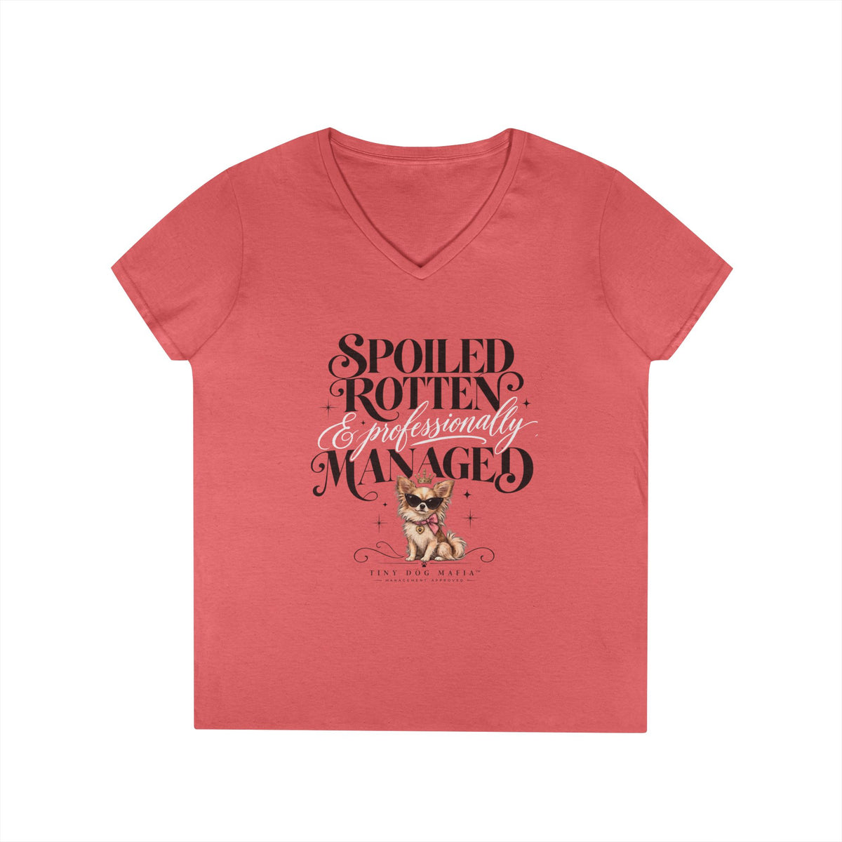 Chihuahu Long Hair Light - V-Neck Tee