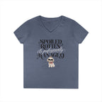 Shih Tzu White - V-Neck Tee