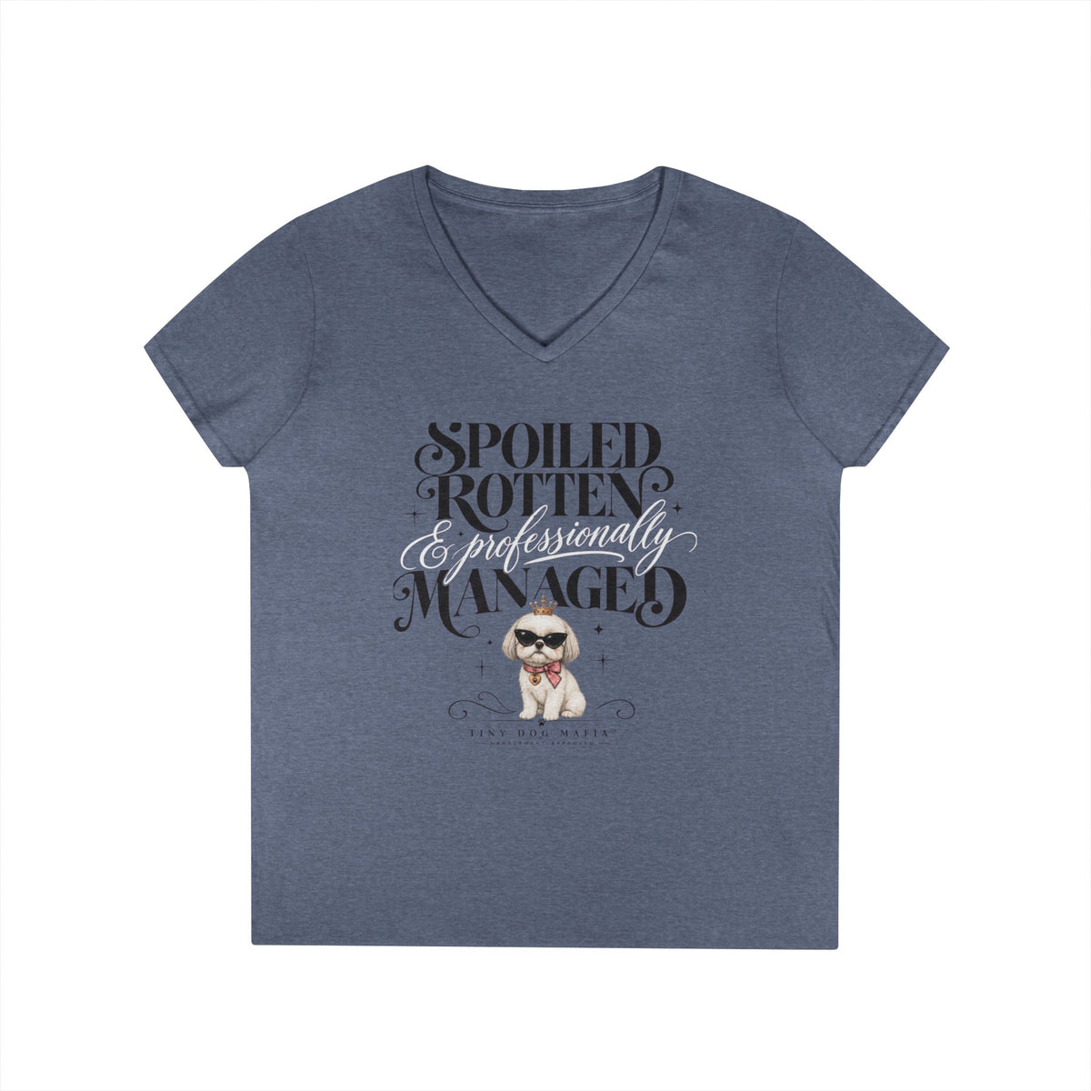 Shih Tzu White - V-Neck Tee