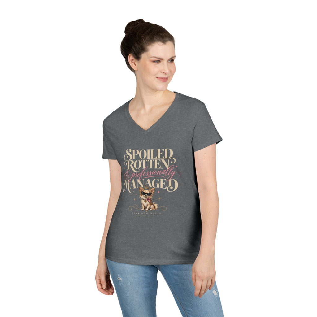 Chihuahu Long Hair Light - V-Neck Tee