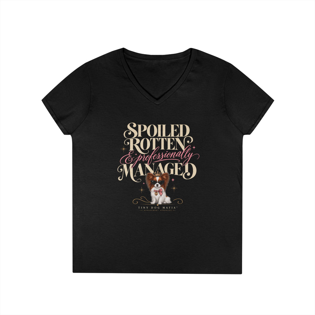 Papillon Red/White | Spoiled & Managed V-Neck