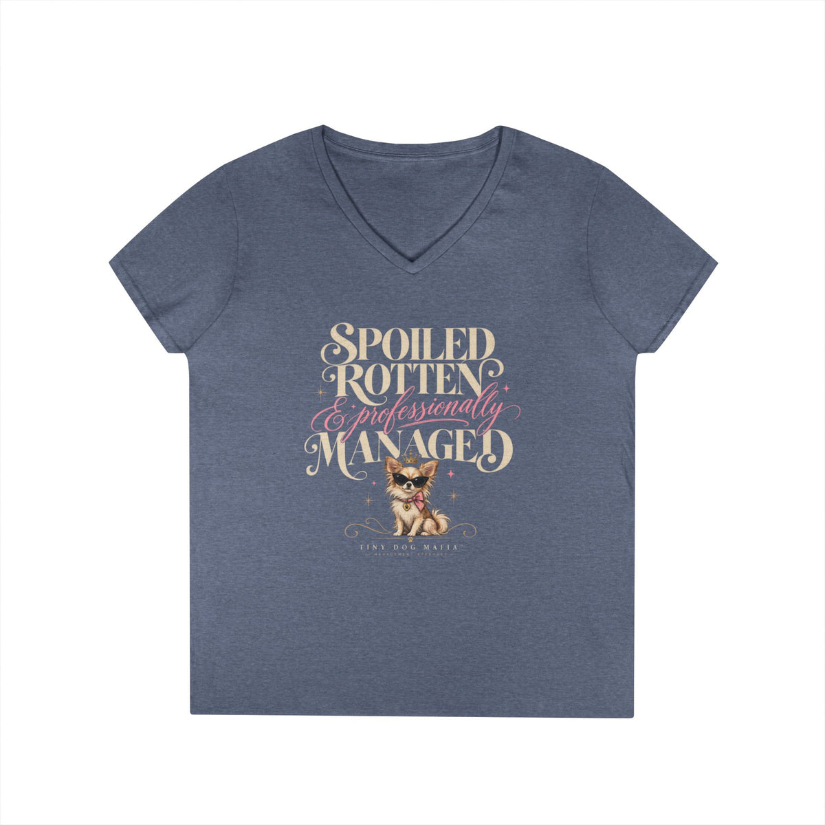 Chihuahu Long Hair Light - V-Neck Tee
