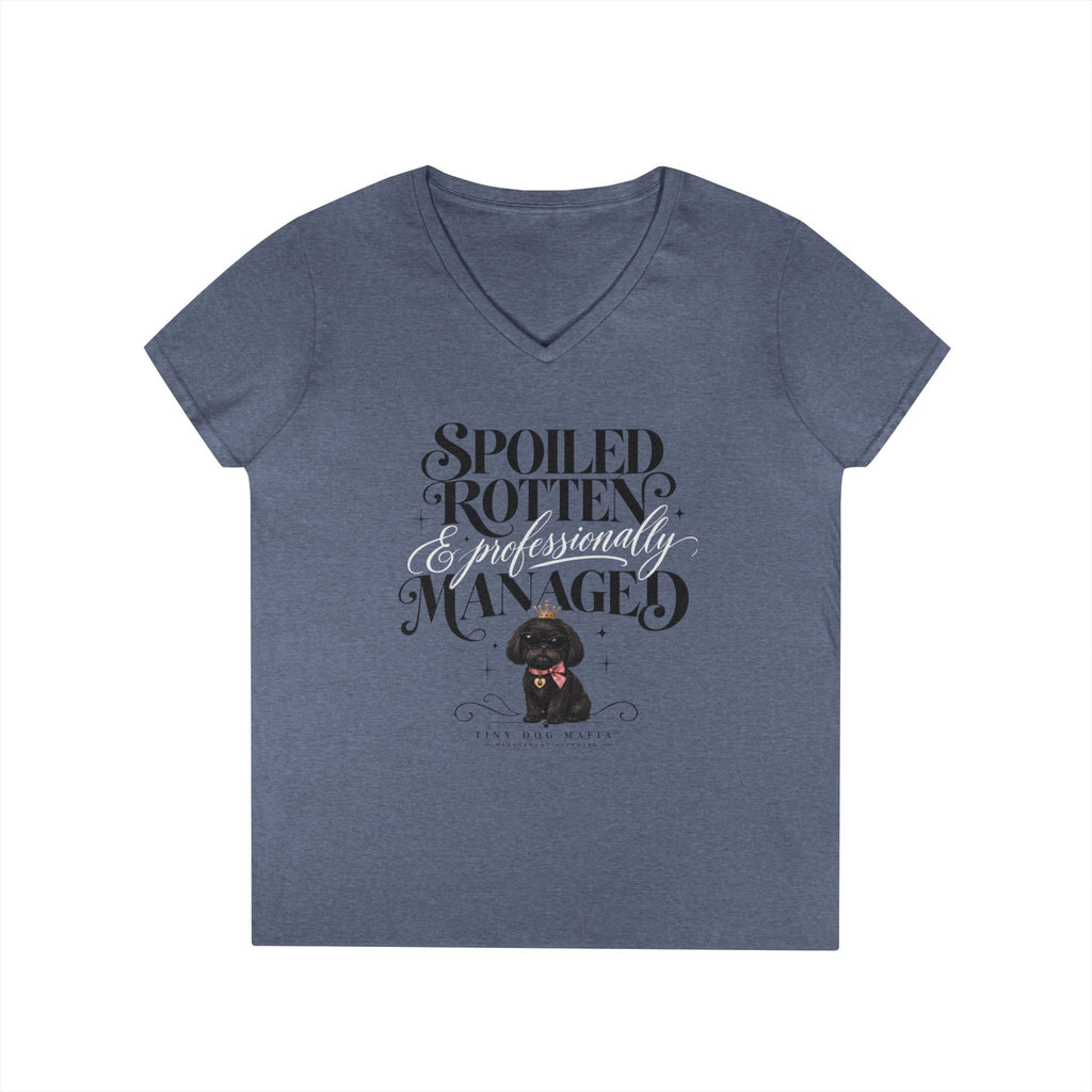Shih Tzu Black - V-Neck Tee