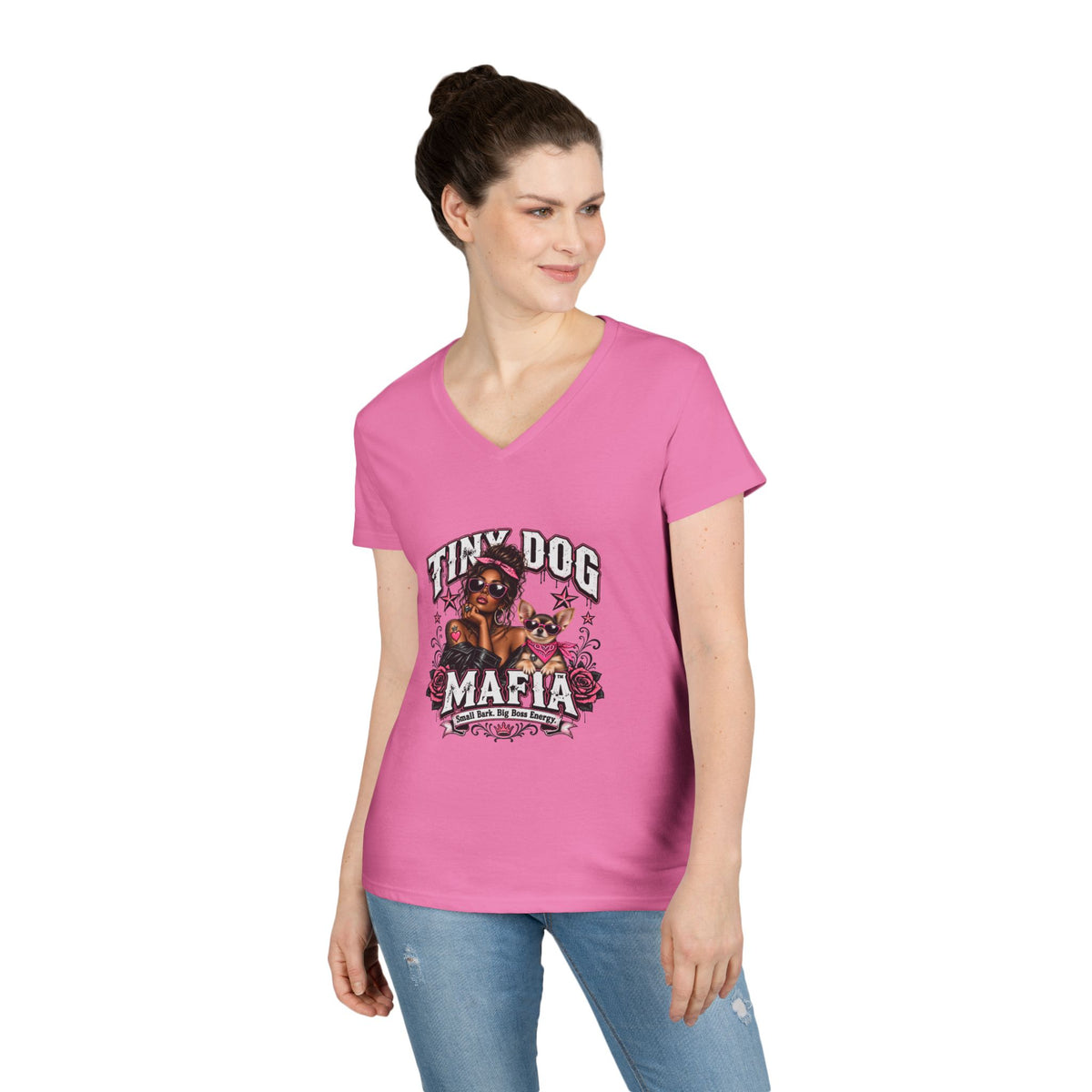 Chihuahua - Sable | Melanin Muse | Glam Boss V-Neck