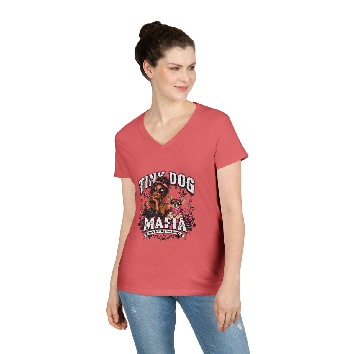 Chihuahua - Sable | Melanin Muse | Glam Boss V-Neck