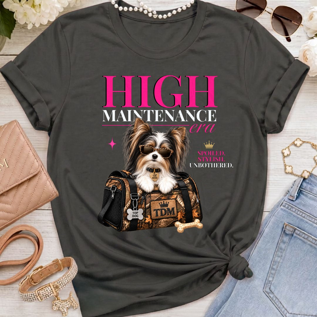 Biewer Terrier | High Maintenance Camo T-Shirt - Black