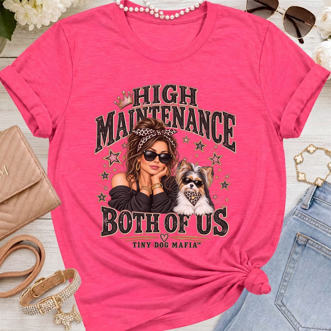 Biewer Terrier - High Maintenance Both of Us - Brunette - Fuchsia