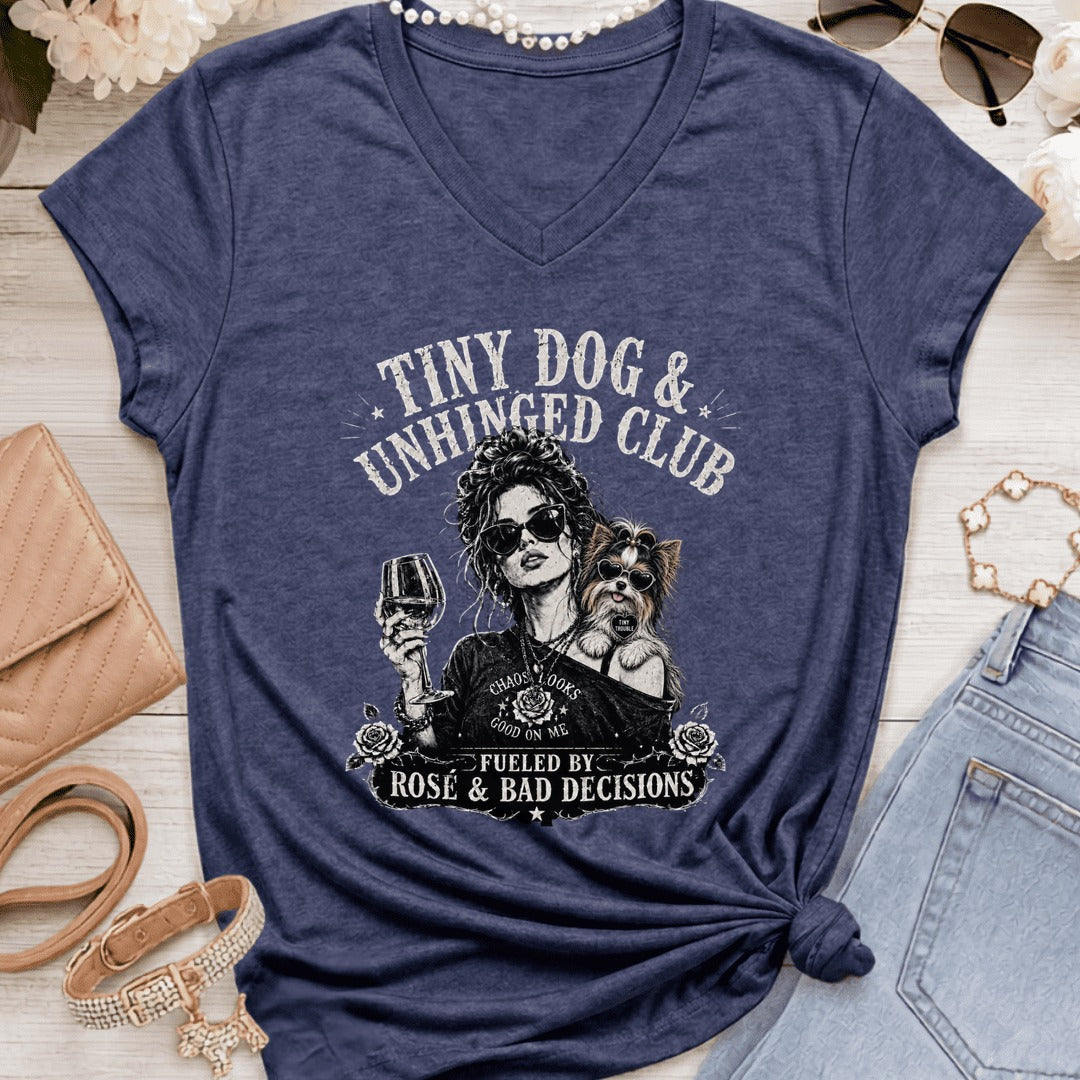 Biewer Terrier - Tiny Dog Unhinged - Heather Navy