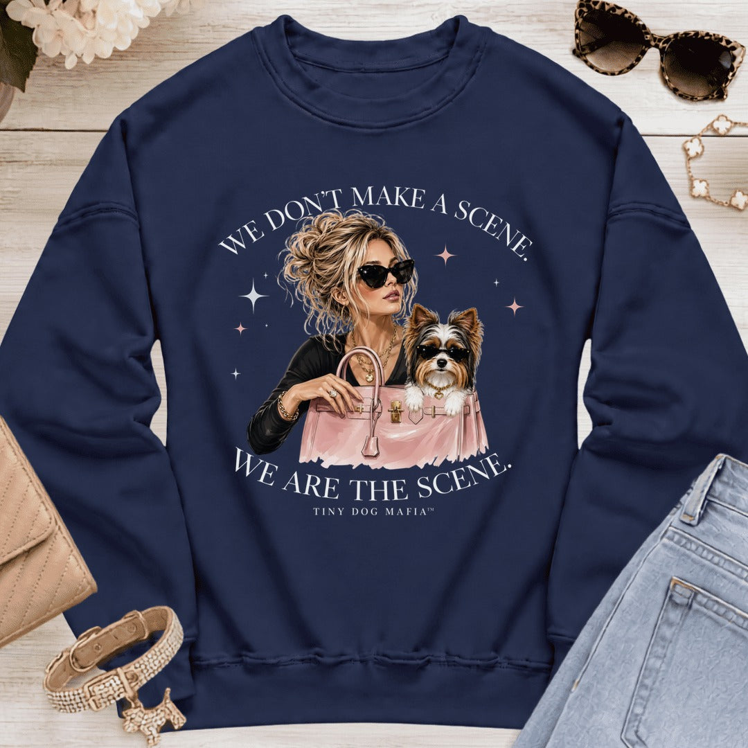 Biewer Terrier - We Are The Scene | Sweatshirt - Navy