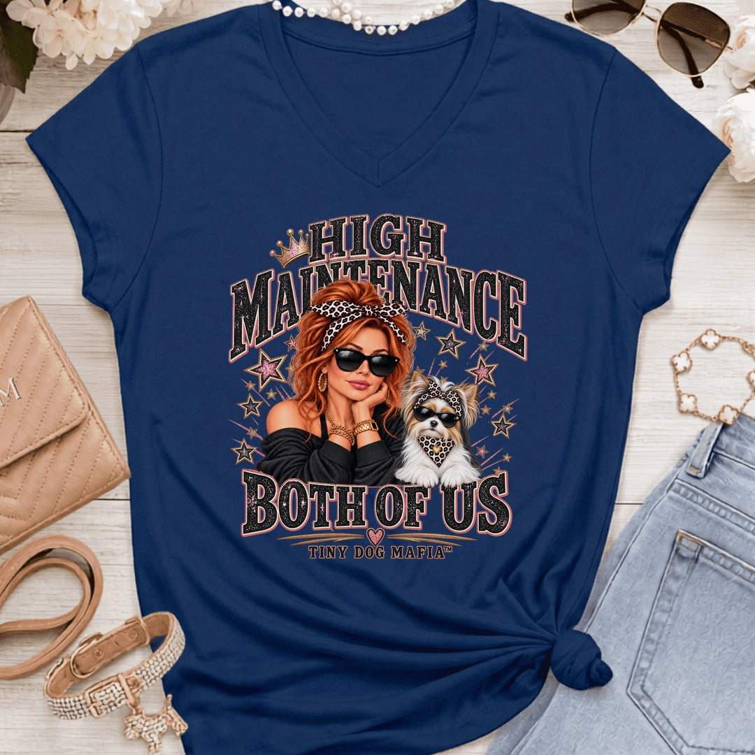 Biewer Terrier (Bow) - High Maintenance Both of Us - RedHead - Navy