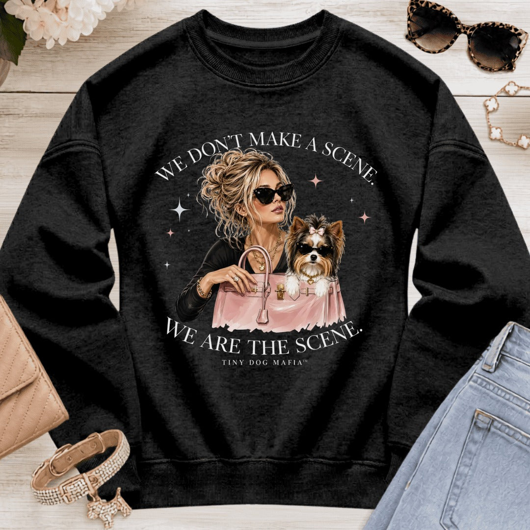 Biewer Terrier Bow - We Are The Scene | Sweatshirt - Black