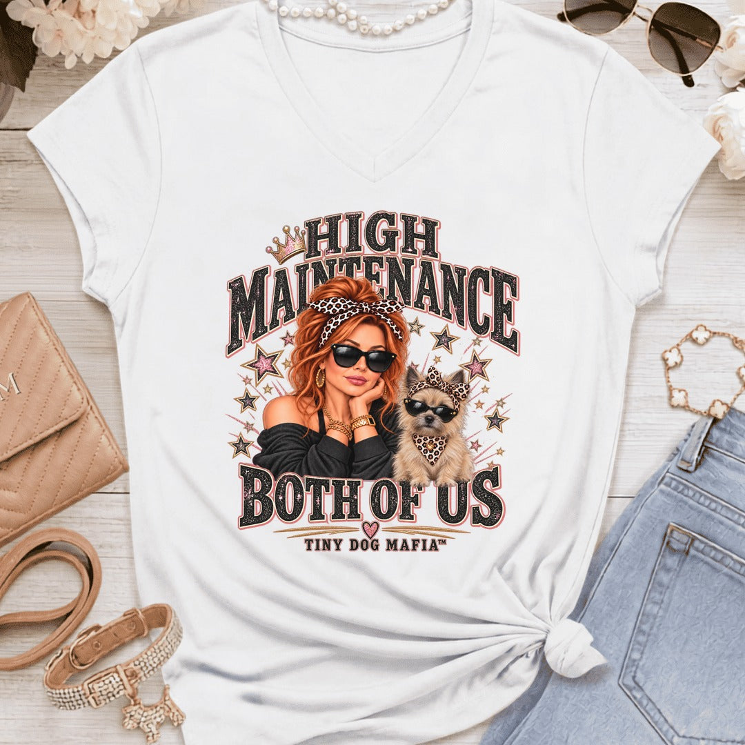 Cairn Terrier - High Maintenance Both of Us - RedHead - White
