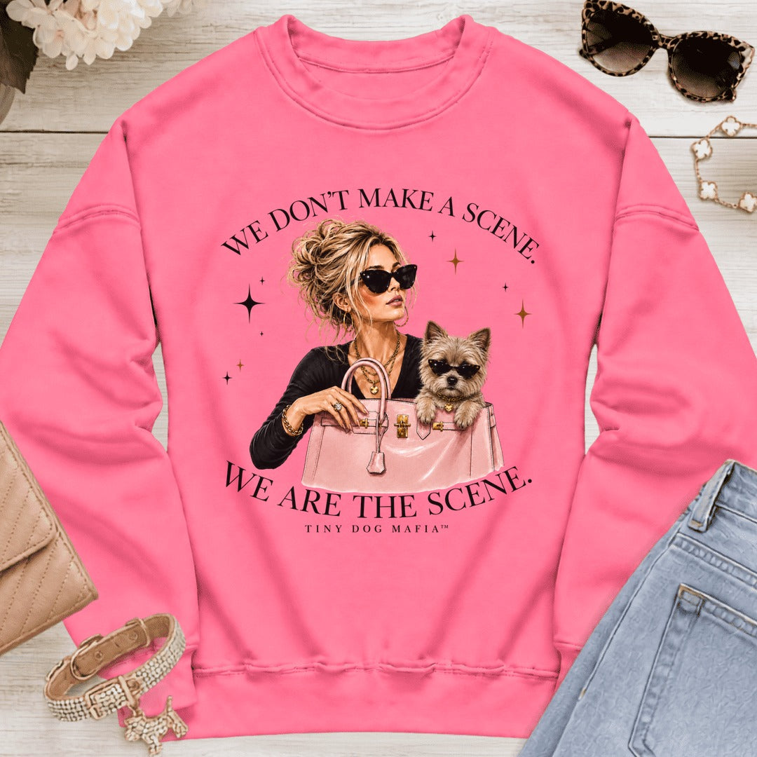 Cairn Terrier - We Are The Scene | Sweatshirt - Safety Pink