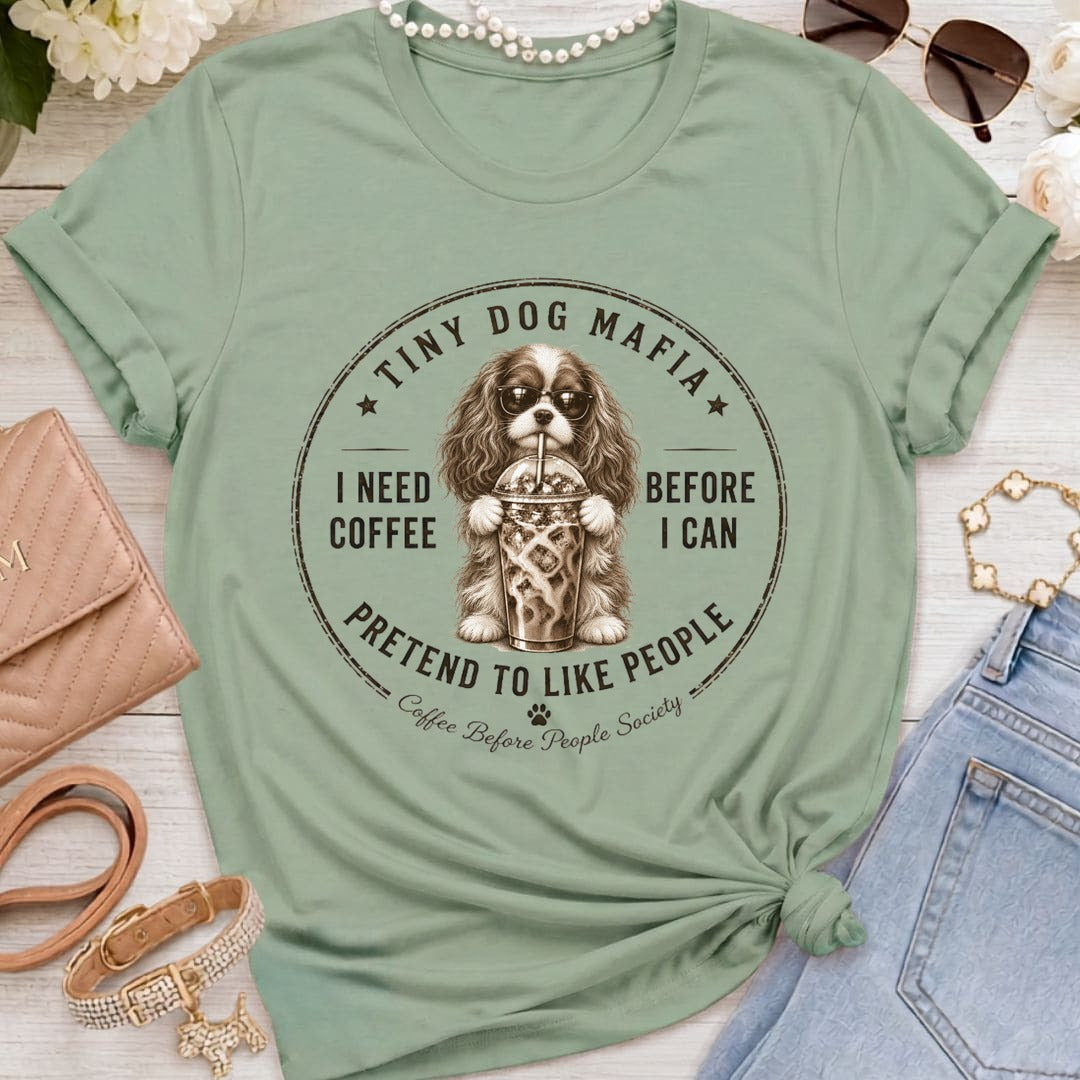 Cavalier King Charles Spaniel - Coffee + Pretend - Sage