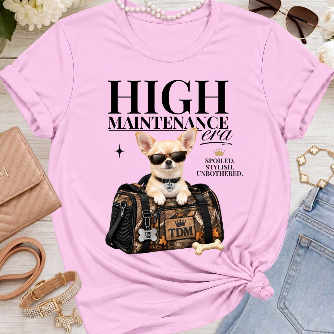 Chihuahua Light | High Maintenance Camo T-Shirt - Lilac