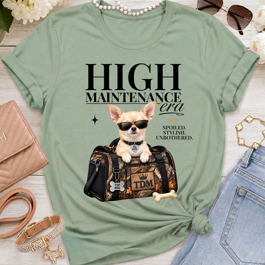 Chihuahua Light | High Maintenance Camo T-Shirt - Sage