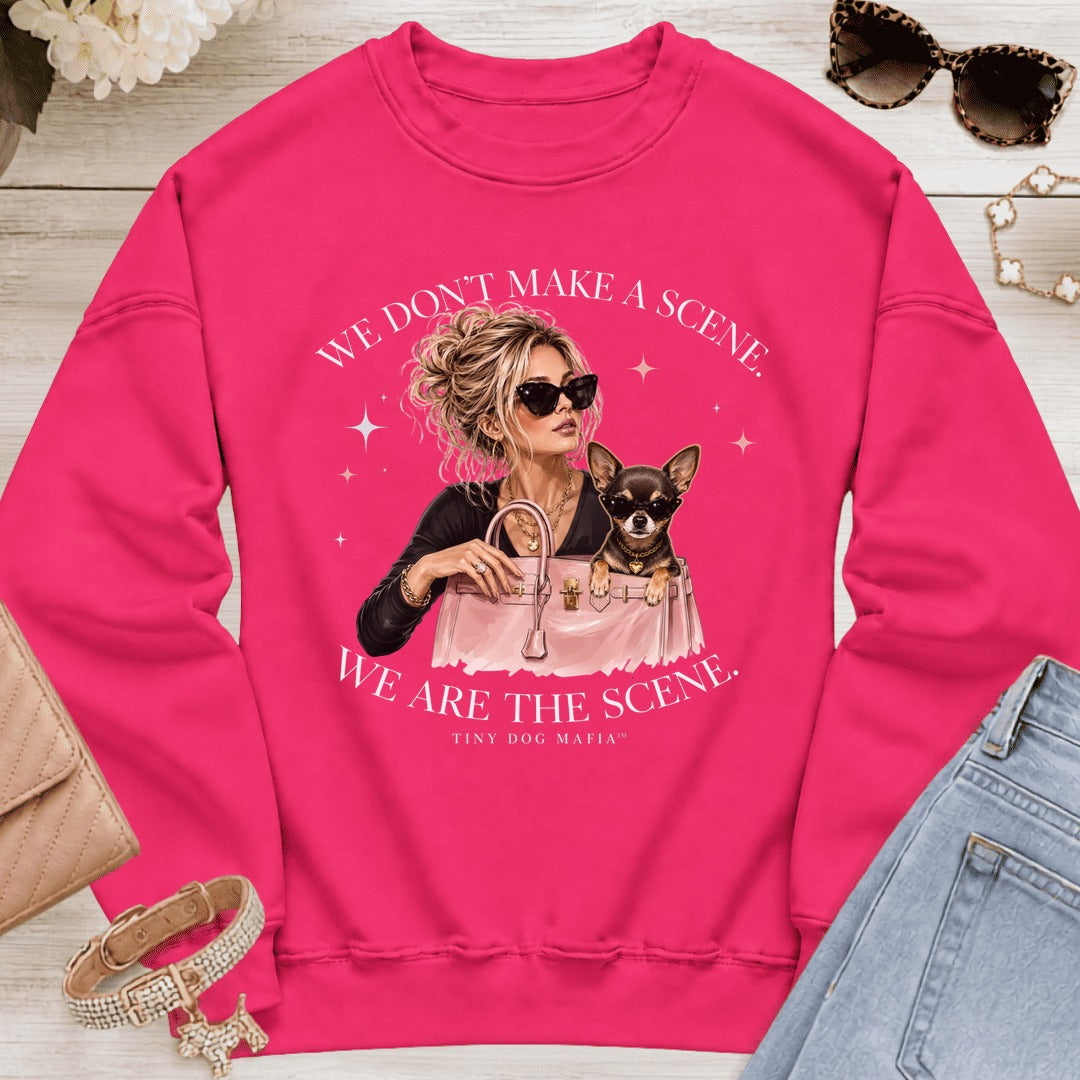 Chihuahua Dark - We Are The Scene | Sweatshirt - Heliconia